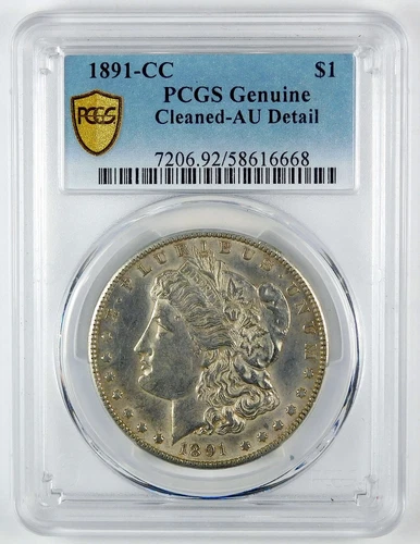 1891-CC Morgan Dollar — photo from the most recent tracked eBay sale