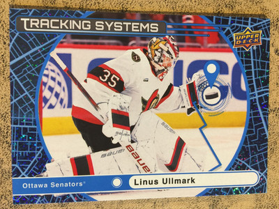 LINUS ULLMARK 2025-26 UD Series I Hky Tracking Systems SPECKLE Para TS-24 Sens