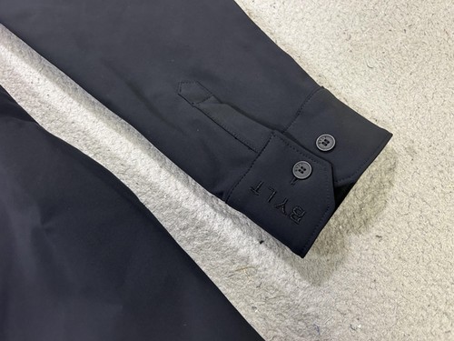 BYLT Shirt Jacket Mens Large Black Fairway Stretch Tech Button Up Performance - Picture 4 of 16