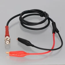 Miniature High Voltage​ MHV Male to Copper​ Alligator Clips RG58 Y Cable 2~6FT