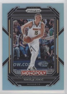 2022-23 Panini Prizm Monopoly Light Blue Prizm 140/199 Nikola Jokic #22 0c6