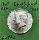 1965 Kennedy Half Dollar 50c SMS BU 40% Silver Coin