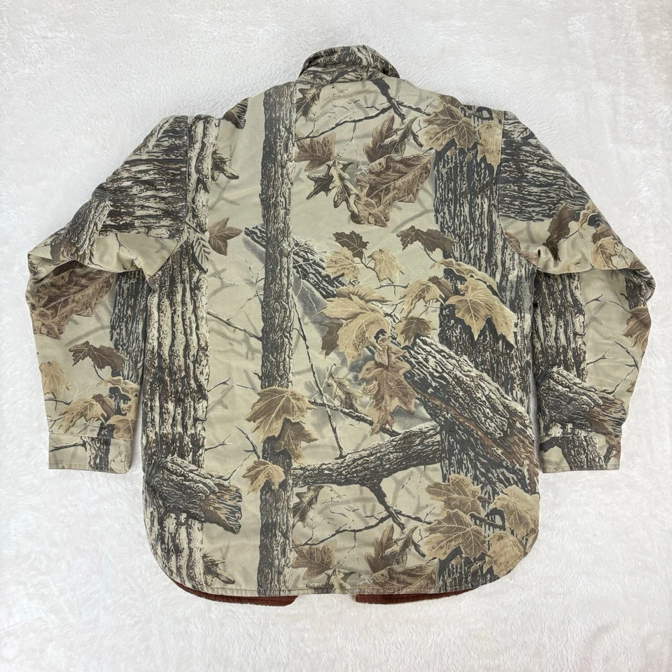 Redhead Button Jacket Realtree Breakup Camo Mens XL Thermal Quilted Shacket - Image 2 of 4