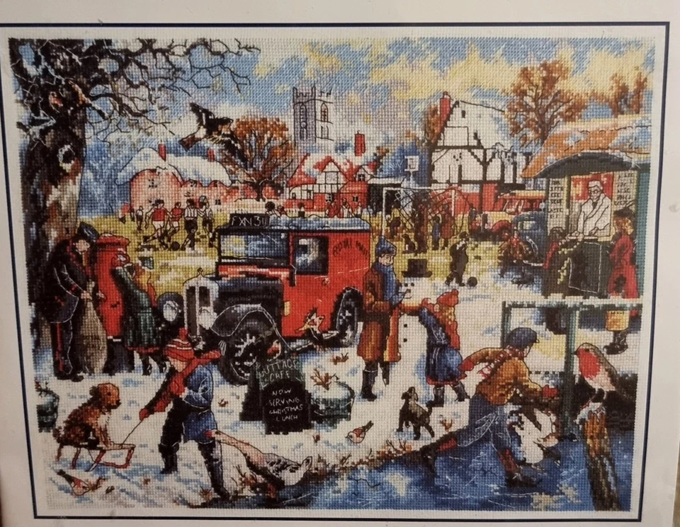 DMC Counted Cross Stitch Kit WINTER ON THE GREEN BK744 New - Image 2 of 4
