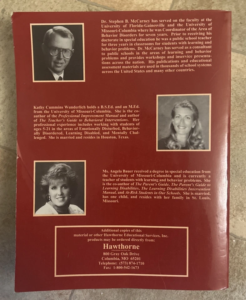 Pre-Referral Intervention Manual Revised 2nd Edition by McCarney (PB, Hawthorne) - Image 2 of 4