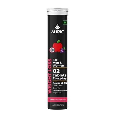 AR Get Slim Effervescent 40 Tablets Power of Green Coffee, Green Tea, Grape Seed