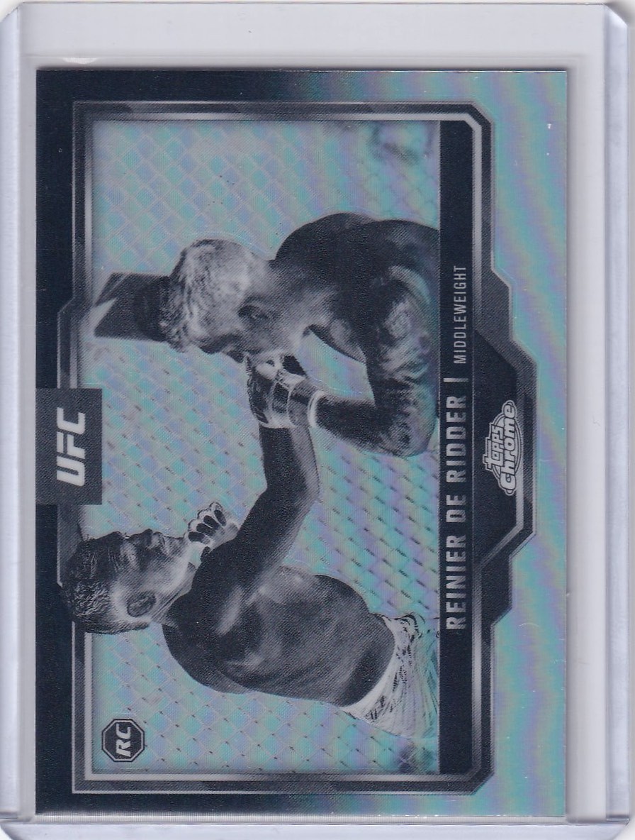 2025 Topps Chrome UFC - Reinier de Ridder Negative Refractor Rookie #185 RC !!