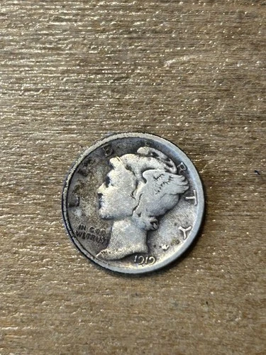 1919 Mercury Dime VG