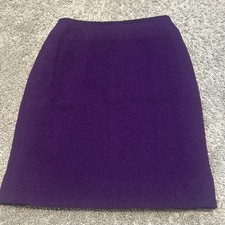 CHANEL Tweed Purple Knee Length Skirt Sz 38 / 0 Purple Collection 94 A Women’s