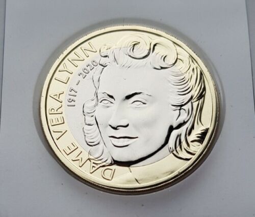 2022 Royal Mint Reino Unido Vera Lynn (Segunda Guerra Mundial) Moneda Conmemorativa de £2 Dos Libras BUNC  - Imagen 1 de 5