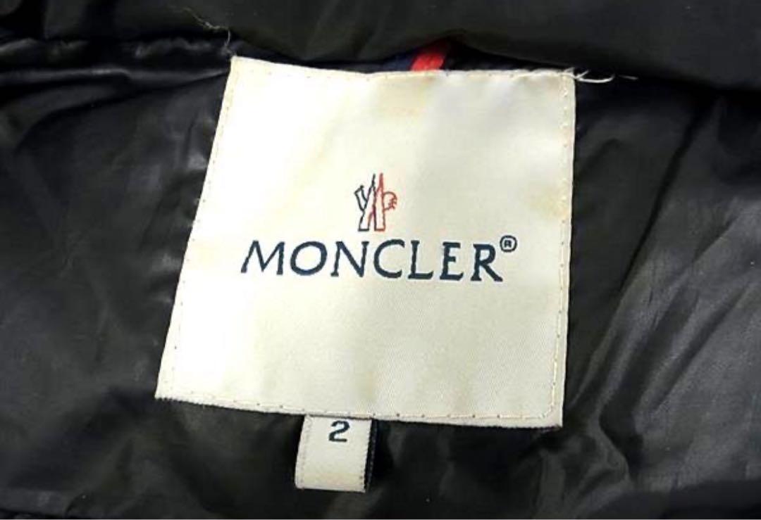 Moncler Comic Label Nylon x Fur Down Jacket Black Men's Size M