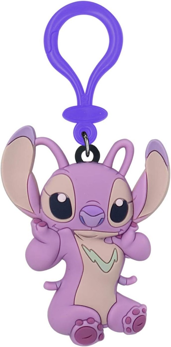 Disney Lilo & Stitch - Angel Soft Touch PVC Bag Clip Multi-colored