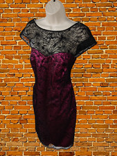 BNWT ALEXON SIZE UK14 BLACK PINK LACE SLEEVELESS EVENING COCKTAIL DRESS RRP £149