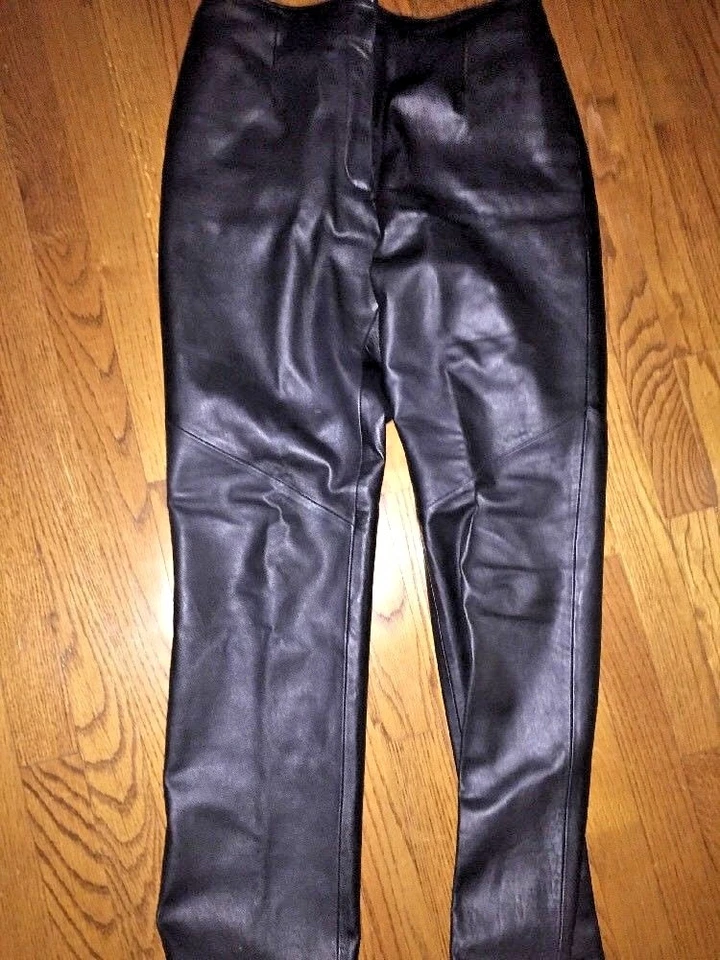 Revue женщин из натуральной кожи ягненка с подкладкой мотоцикла Harley сексуальный мотоциклиста брюки размер 8 - Изображение 3 из 4