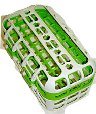 Munchkin Deluxe Dishwasher Basket Bottle Nipples Straws Spoons/WH/Green VGC