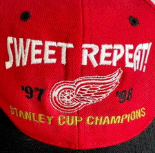 HOCKEY-STANLEY CUP REDWINGS CHAMPS '97/98 -SWEET REPEAT Snapback / Baseball Hat