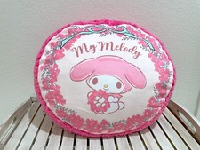 NEW RARE Sanrio My Melody  Kuromi - Super Soft Round Cushion / Pillow - Japan