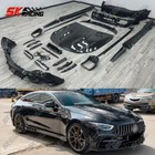 Carbon Fiber Unpainted Front Rear Lip Hood Wing BodyKit Fits Benz AMG GT43 53 63
