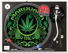 MJ THC - DJ SLIPMAT for 1200's, any turntable, or record player