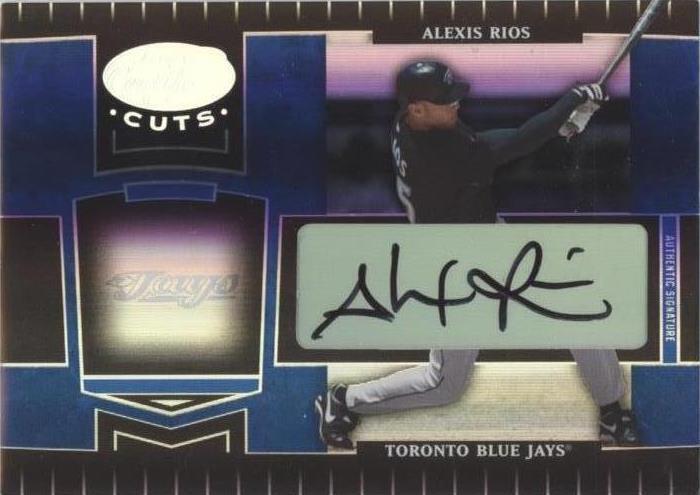 2004 Leaf Certified Cuts - Alex Rios #194 Marble Blue Signatures /75 ...