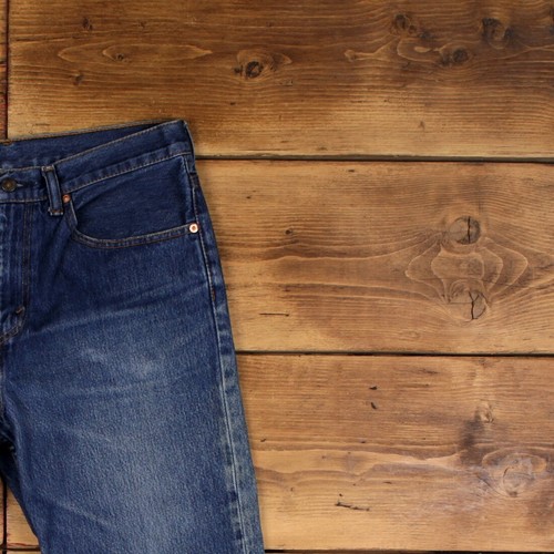 Vintage Levis 504 Jeans 33 x 26 Medium Wash Straight Blue Red Tab Denim - Picture 7 of 9