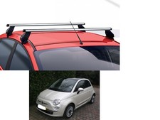 BARRE PORTATUTTO ALLUMINIO FIAT 500 LOUNGE 1.2 TETTO VETRO PANORAMICO ANNO 2018