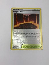 Pokemon Card Brilliant Stars Reverse Holographic Magma Basin 144/172