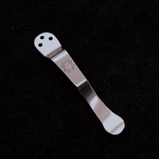 Spyderco Paramilitary 2 Stock Clip (Satin Polished) NO KNIFE C81GP2