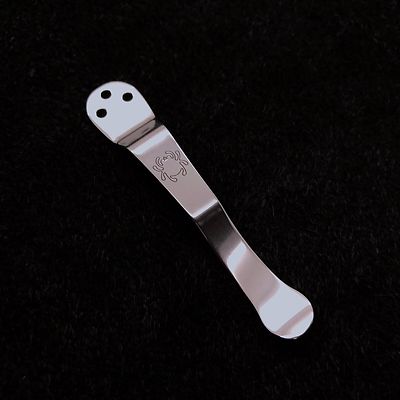 Spyderco Paramilitary 2 Stock Clip (Satin Polished) NO KNIFE C81GP2