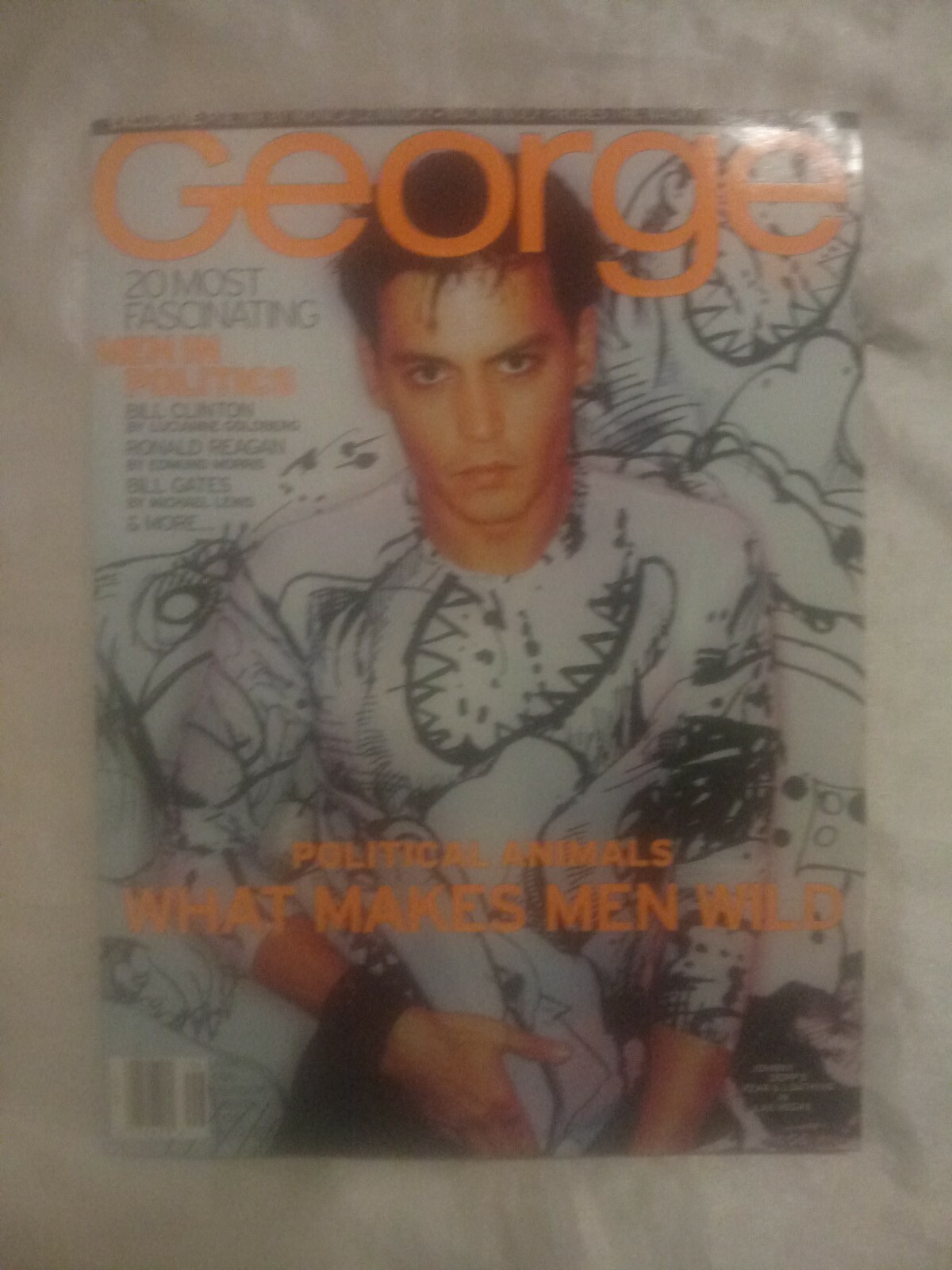 RARE GEORGE MAGAZINE JUNE 1998 JOHNNY DEPP MEN IN POLITICS AL GORE