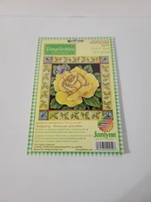 Janlynn Simplicities Counted Cross Stitch Kit New Sealed Yellow Rose 