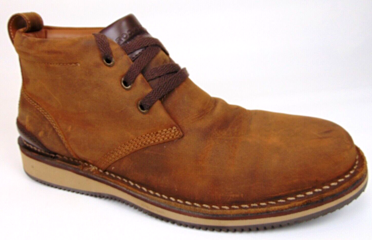 Rockport Mens Prestige Point Work Safety Toe Chukka Size WIDE