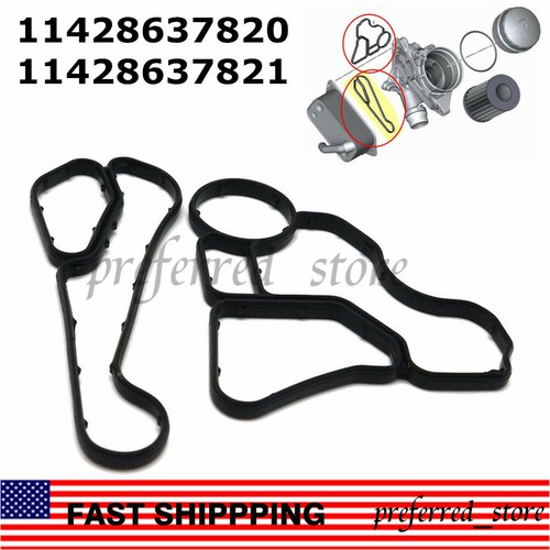Oil Filter Housing Gasket Cooler Seal for BMW X1X3X5 N26 N52 N54 N56