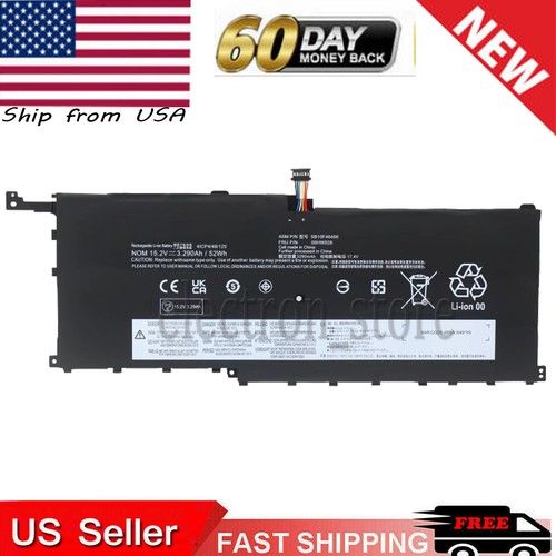 SB10F46466 01AV458 00HW028 01AV457 SB10K97566 01AV441 SB10F46467 01AV438 01AV409 Sostituzione della batteria del laptop per Lenovo ThinkPad X1 Carbon 4th Gen X1 Yoga 1st 2nd Gen Serie (15.2V 52Wh