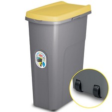HOME CENTRE Lift Top Plastic Kitchen Waste Bin 15-25-40L Slim Paper Recycling