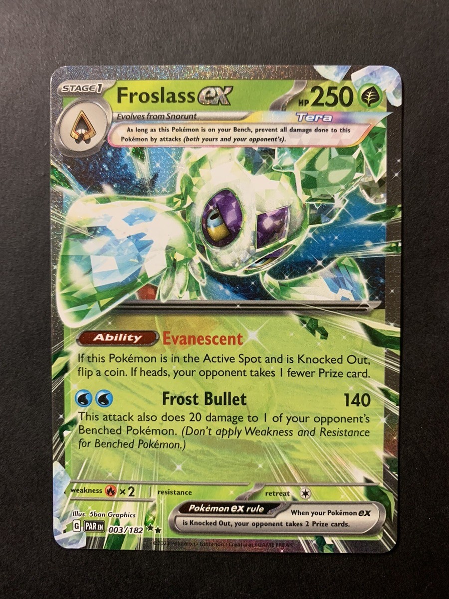 FROSLASS EX 003/182 - Pokémon TCG - Paradox Rift Holo Double Rare