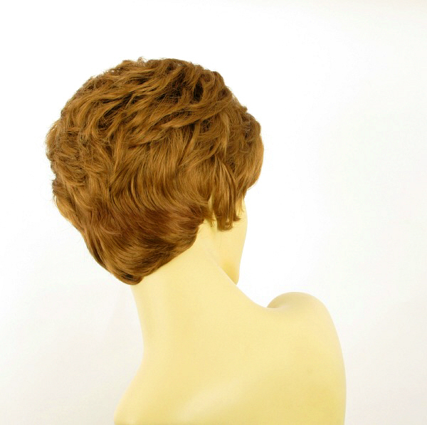 Perruque Courte Blonde Foncée Brandy 27 - Style Quotidien Facile à Porter - Bonnet Moyen