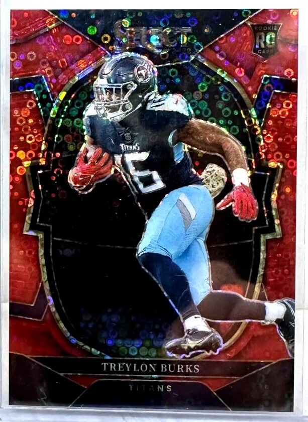 2022 Select Treylon Burks RC Concourse Red Disco Prizm SP #/49 MINT🔥RARE