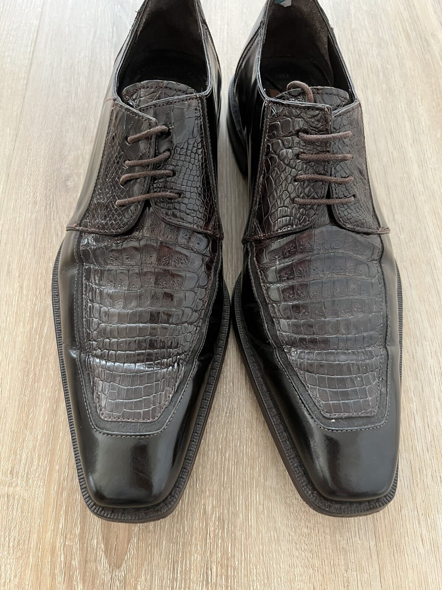 Mezlan Leather & Crocodile Shoes 9.5 M alligator | eBay display picture 1
