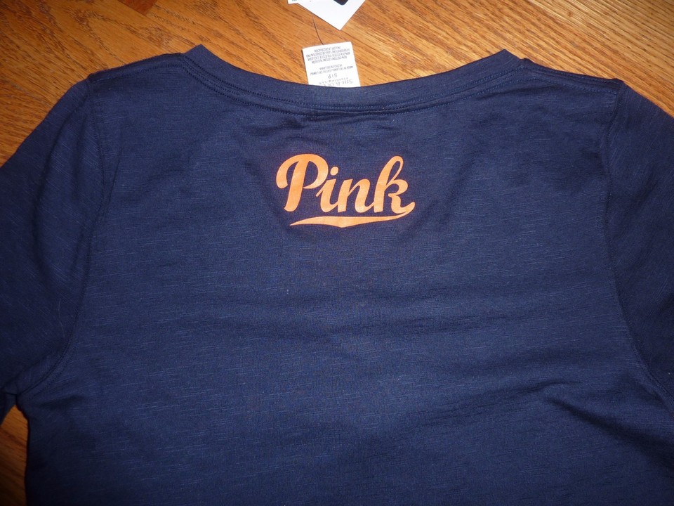 Sweat-shirt Victoria's Secret PINK Clemson Tigers - Scoopneck, Bling, Taille Plus - Neuf Avec étiquettes