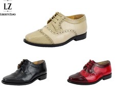 LIBERTYZENO Toddler Kids Boys EEL Printed Leather Formal Wedding Dress Shoes