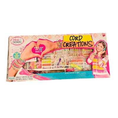 DIY Cord Creations Jewelry Kit For Kids 6+  Multicolor String Bead Set  Over 75