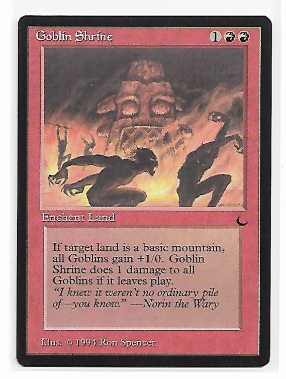 Magic the Gathering ~ MTG ~ 1x Goblin Shrine ~  M/NM ~ THE DARK