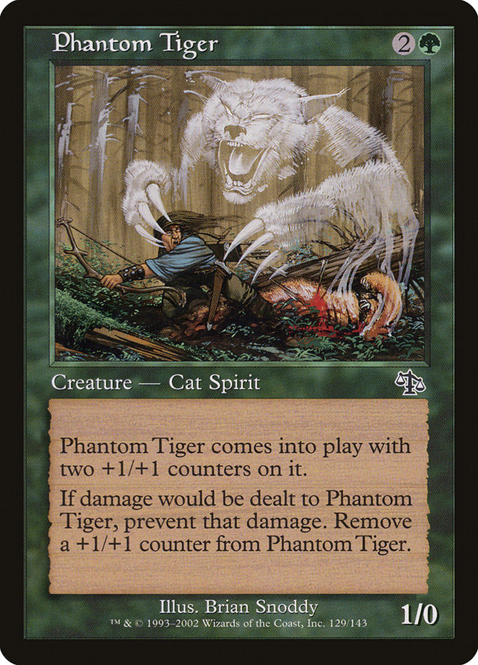 Phantom Tiger | MtG Magic Judgment | English | Near Mint-Mint (NM-M)