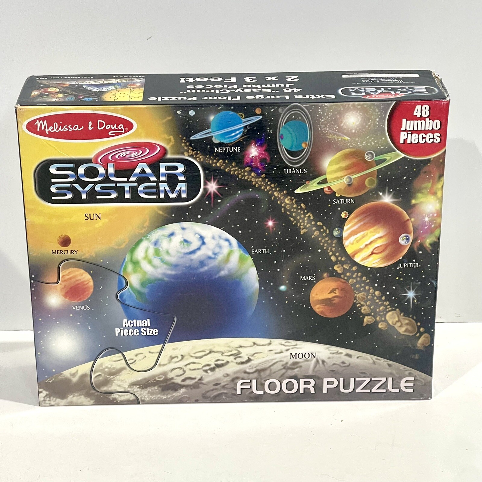 Melissa & Doug Solar System Extra Large Floor Puzzle, 48 Jumbo Pieces 2 x 3 ft
