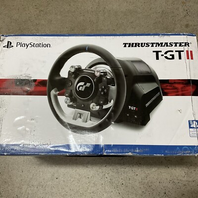 Thrustmaster T-GT II Racing Wheel - Black PlayStation 4 5 -Damaged Missing Parts
