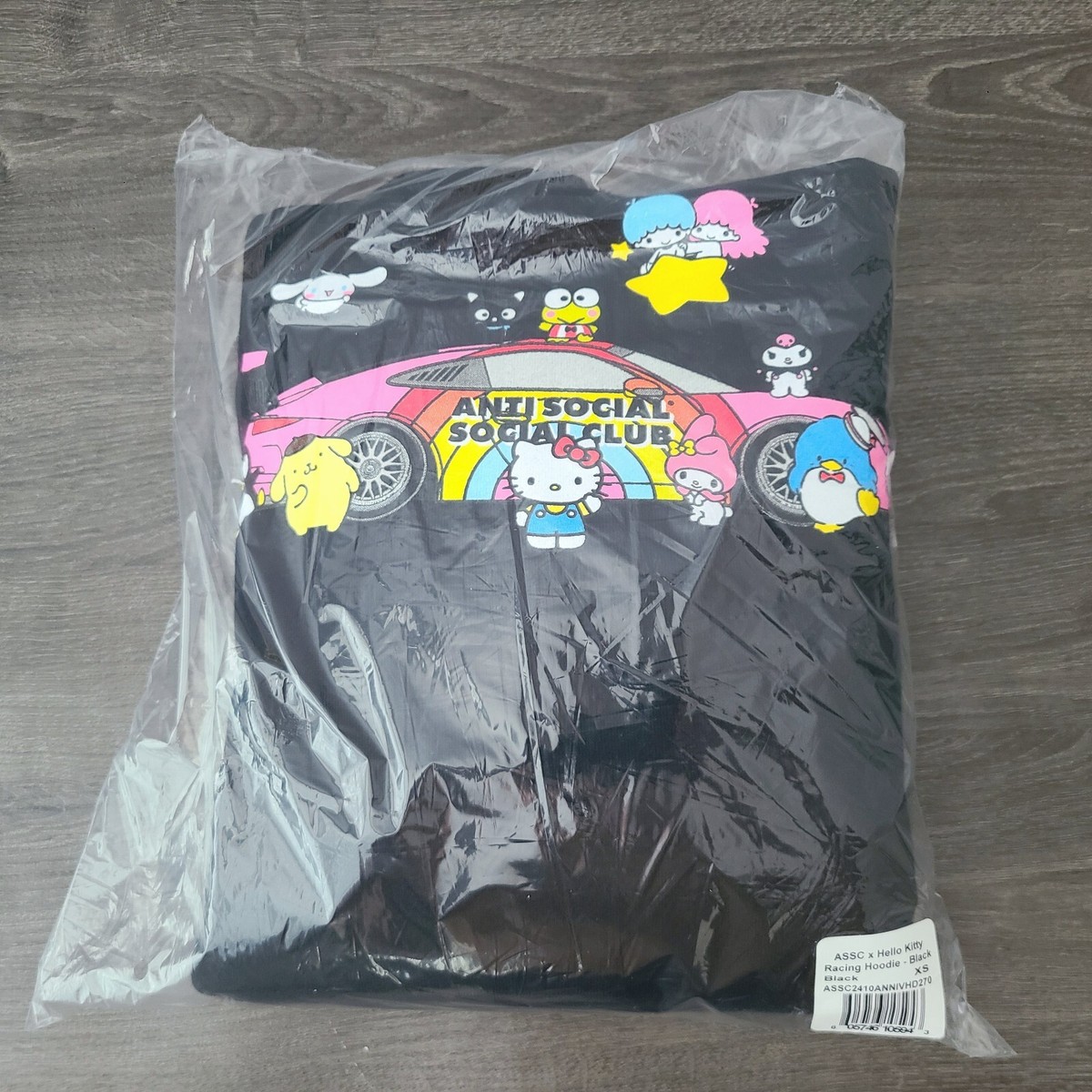 Anti Social Social Club Hello Kitty Racing Hoodie Adult Extra
