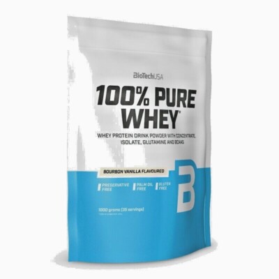 BioTech USA 100% Pure Whey Protein 1000g BCAAs Muskelaufbau (34,90 /kg)