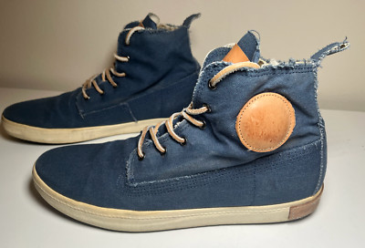 Men's Blackstone FM30 Retro Washed Canvas High Top Sneaker Shoes | Size 10 (44)