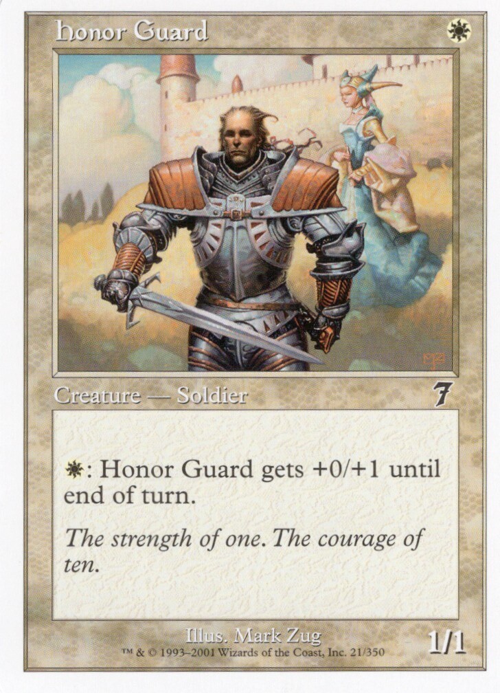 2X HONOR GUARD 21/350 7TH SEVENTH MTG MAGIC MP X2 (yourdeckbuilder)
